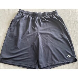 Champion Mens XL Navy Blue Athletic Shorts Performance Mesh 80296 031 9 Inseam